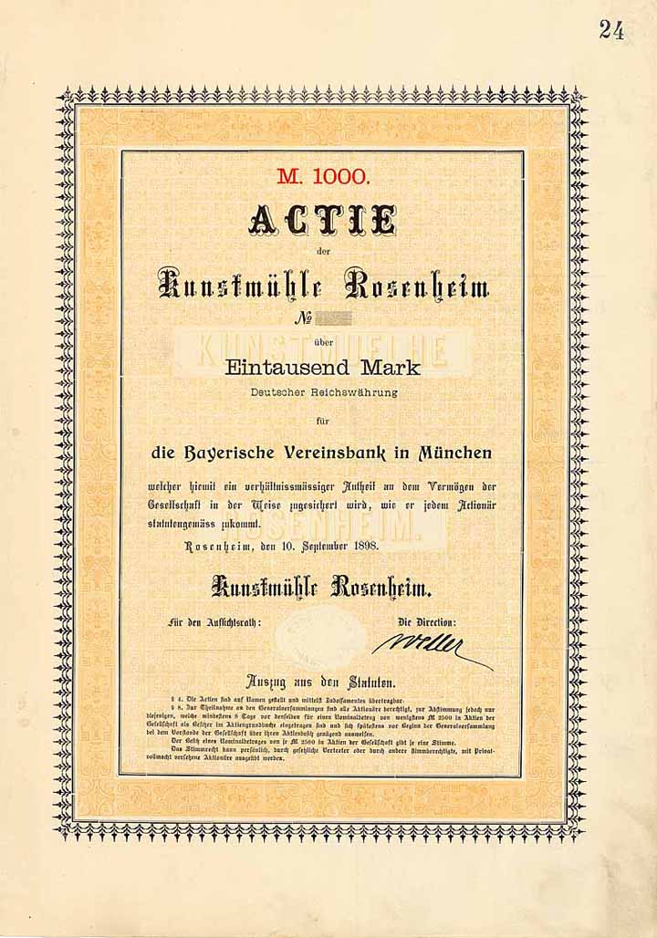 Kunstmühle Rosenheim AG