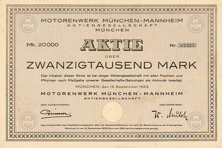 Motorenwerk München-Mannheim AG