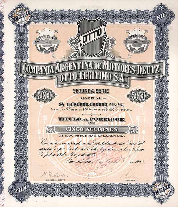 Compania Argentina de Motores Deutz Otto Legitimo S.A.