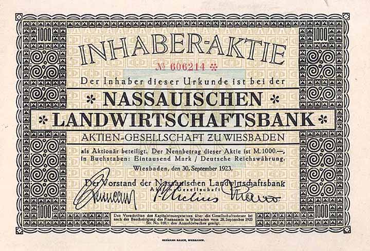 Nassauische Landwirtschaftsbank