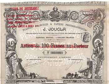 S.A. des Plaques, Pellicules & Papiers Photographiques J. Joucla