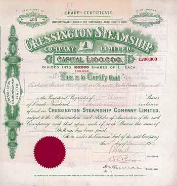 Cressington Steamship Co.