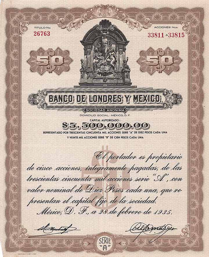 Banco de Londres y Mexico S.A.