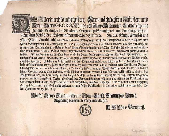 Georg der Andere, König von Groß-Britannien, Frankreich und Irland, Herzog zu Braunschweig und Lüneburg