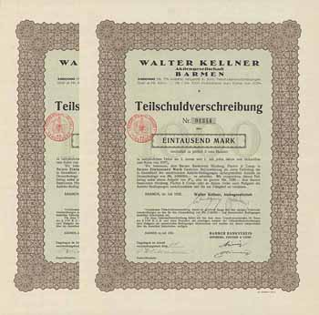 Walter Kellner AG (2 Stücke)