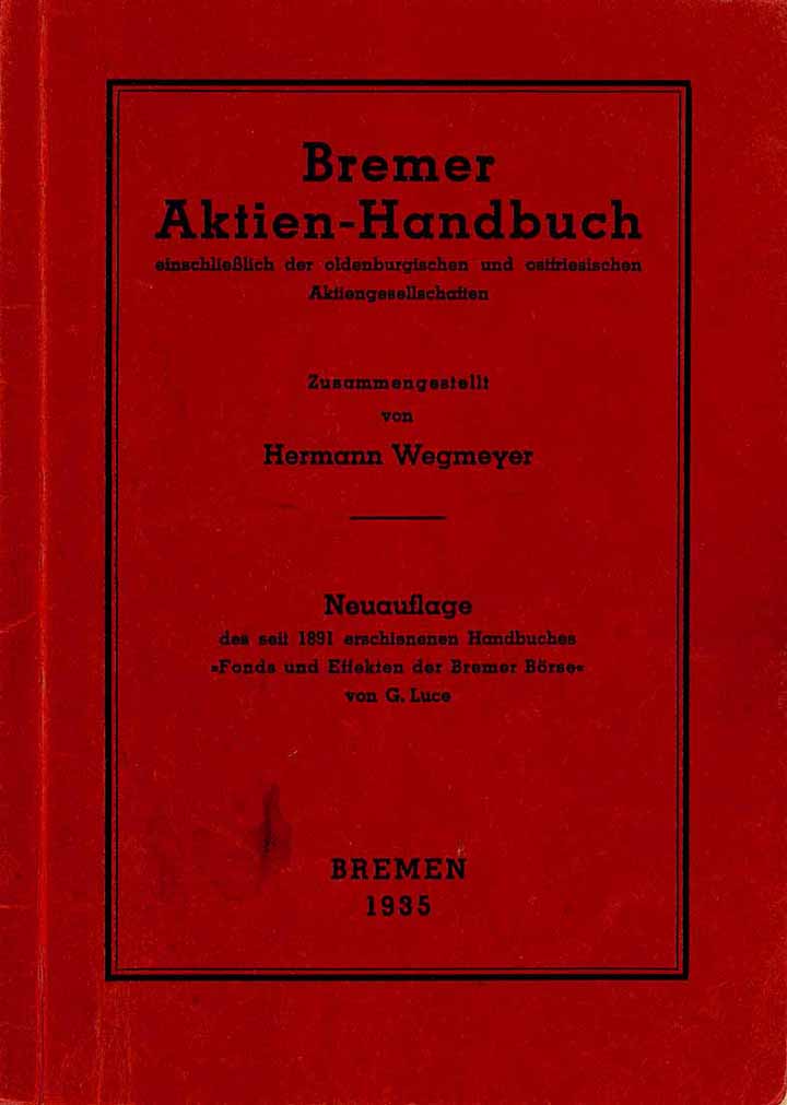 Bremer Aktien-Handbuch 1935