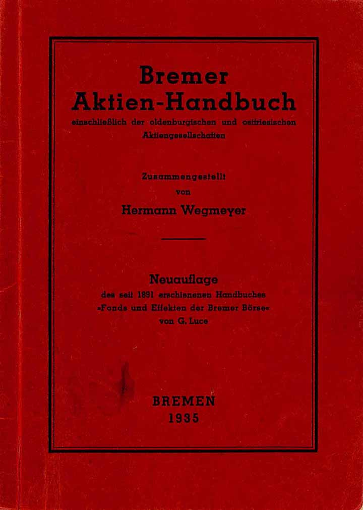 Bremer Aktien-Handbuch 1935