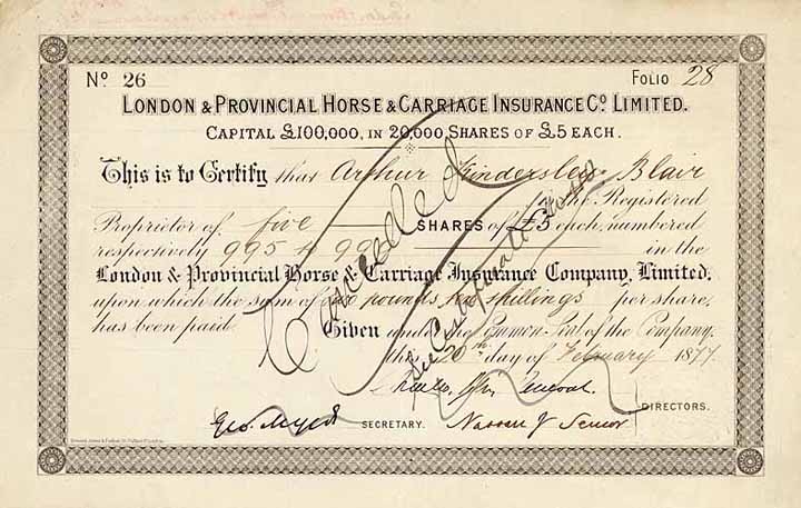 London & Provincial Horse & Carriage Insurance Co. Ltd.