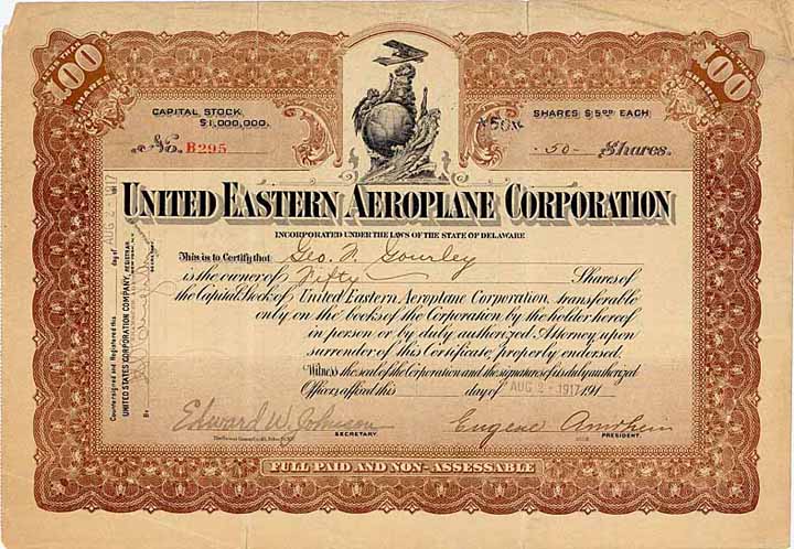 United Eastern Aeroplane Corp.