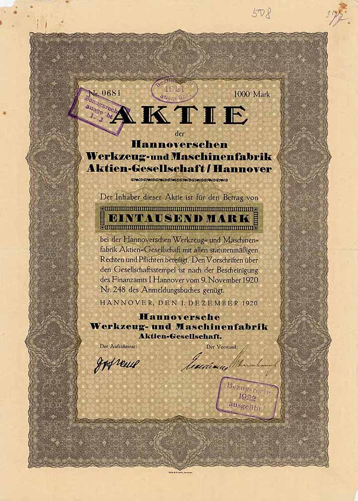 Hannoversche Werkzeug- und Maschinenfabrik AG