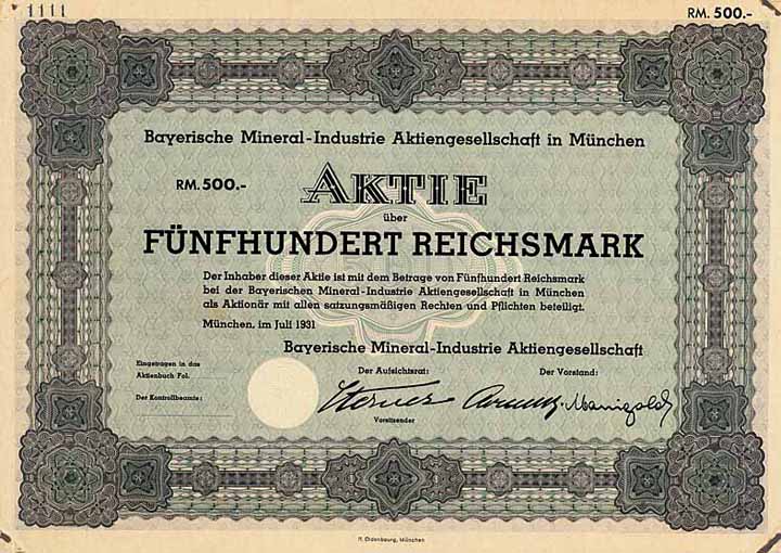 Bayerische Mineral-Industrie AG