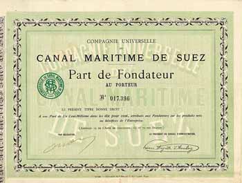 Cie. Universelle du Canal Maritime de Suez