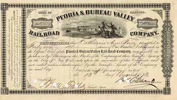 Peoria & Bureau Valley Railroad (OU Thomas Durant)