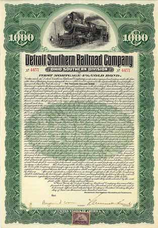 Detroit Southern Railroad (Ohio Southern Division)