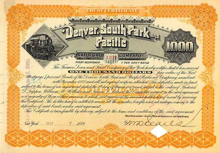 Denver, South Park & Pacific Railroad