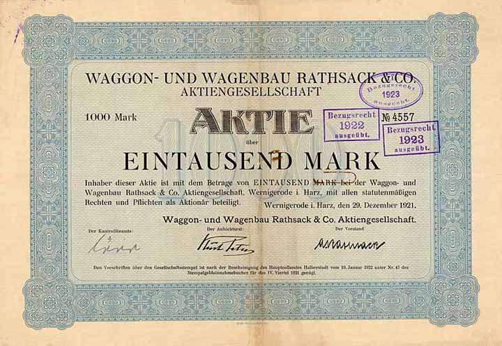 Waggon- und Wagenbau Rathsack & Co. AG