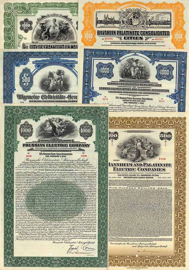 Sammlung Dollar-Anleihen - Konvolut (32 Stücke im Album)