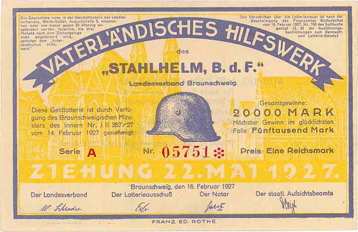 Vaterländisches Hilfswerk des Stahlhelm, B. d. F., Landesverband Braunschweig