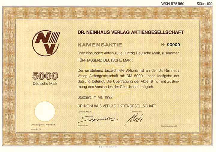 Dr. Neinhaus Verlag AG