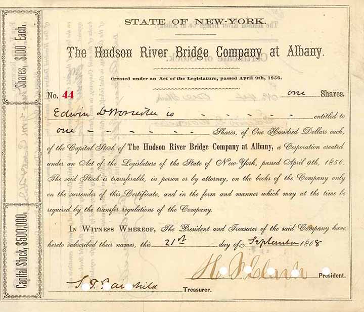 Hudson River Bridge Company at Albany