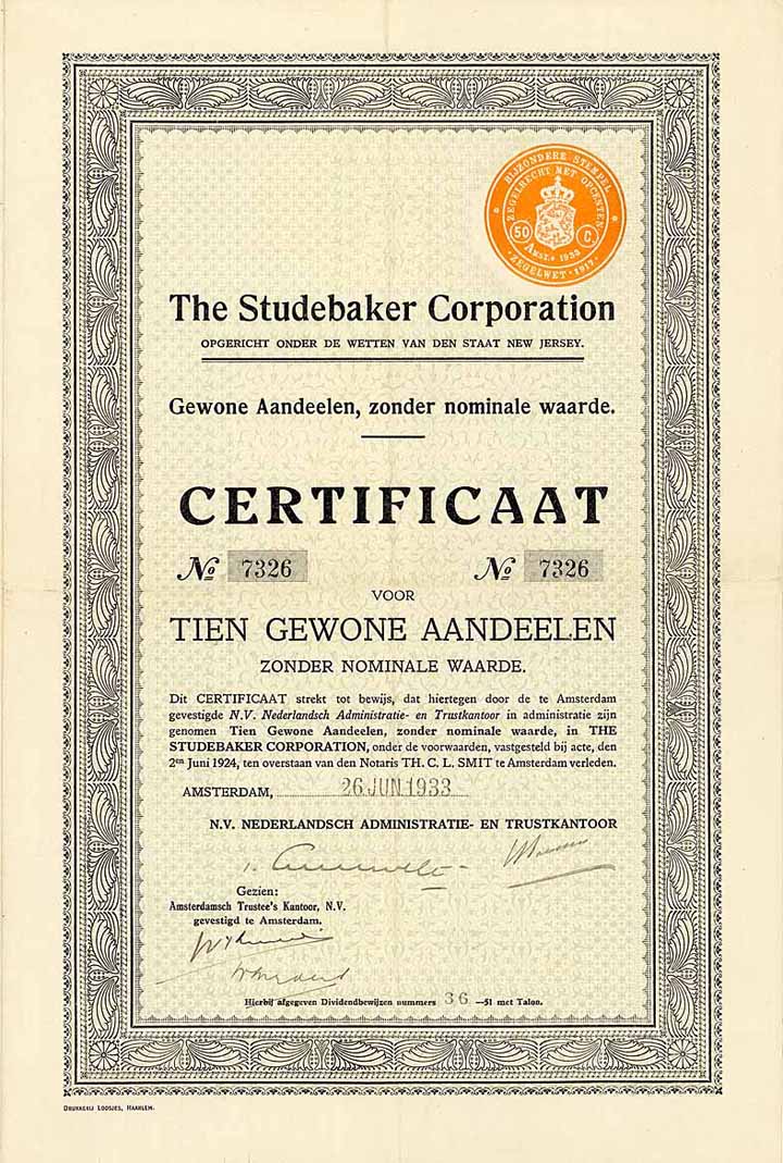 Studebaker Corp.