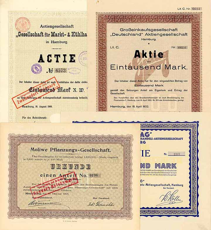 Hamburg Industrie - Konvolut (70 Stücke im Album)