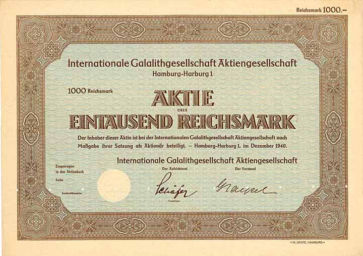 Internationale Galalithgesellschaft AG