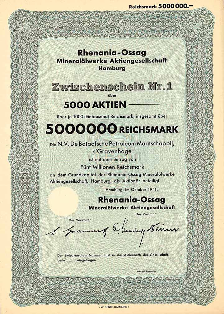 Rhenania-Ossag Mineralölwerke AG