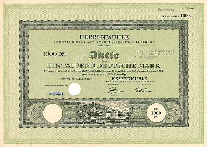 Herrenmühle vormals C. Genz AG