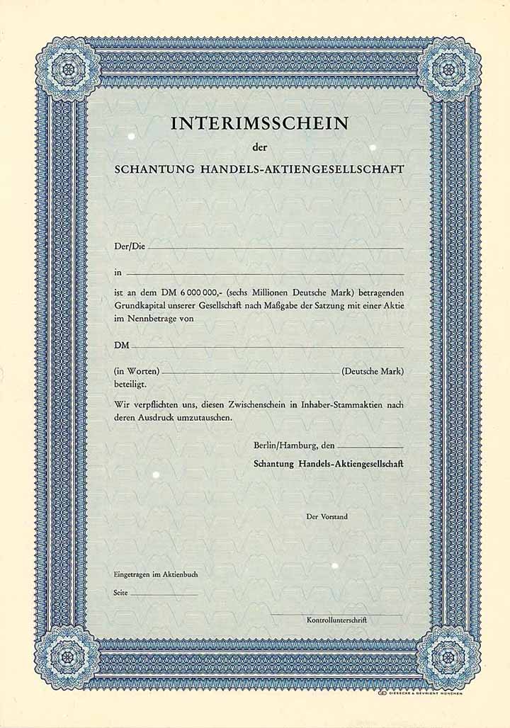 Schantung Handels-AG