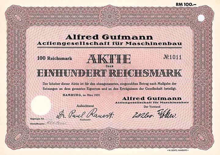 Alfred Gutmann AG für Maschinenbau