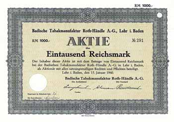 Badische Tabakmanufaktur Roth-Händle AG