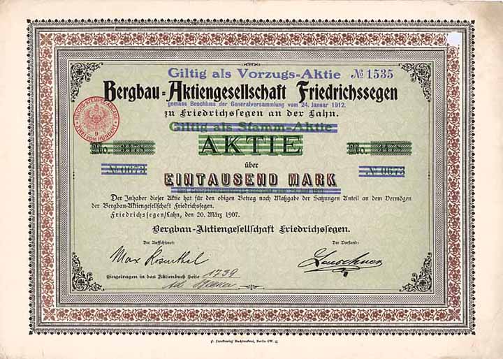 Bergbau-AG Friedrichssegen