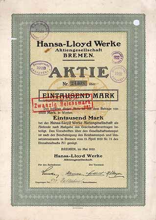 Hansa-Lloyd Werke AG