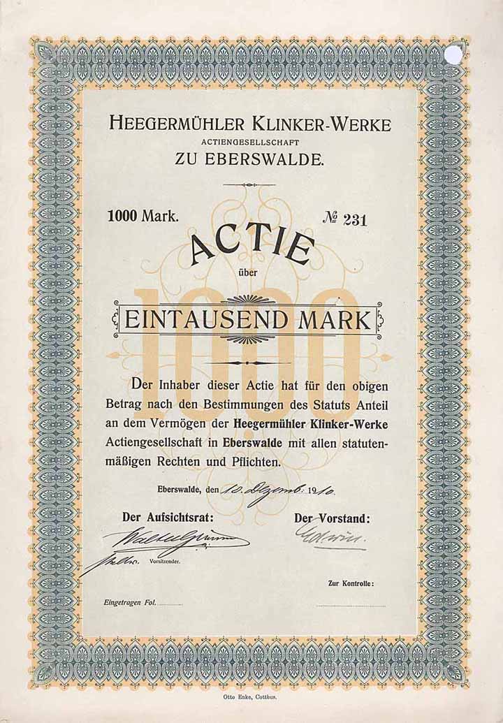 Heegermühler Klinker-Werke AG