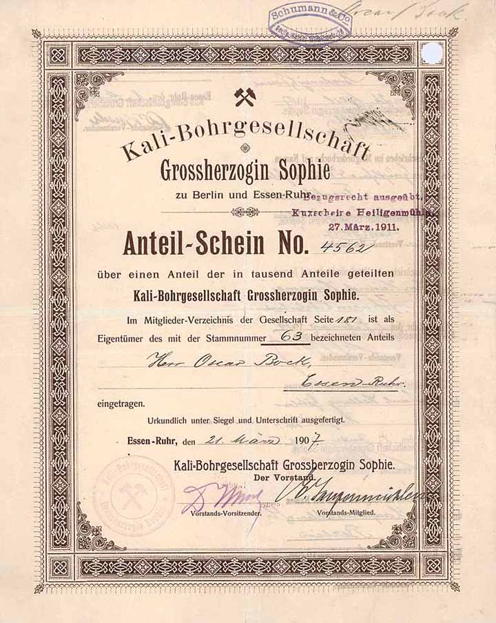 Kali-Bohrgesellschaft Grossherzogin Sophie