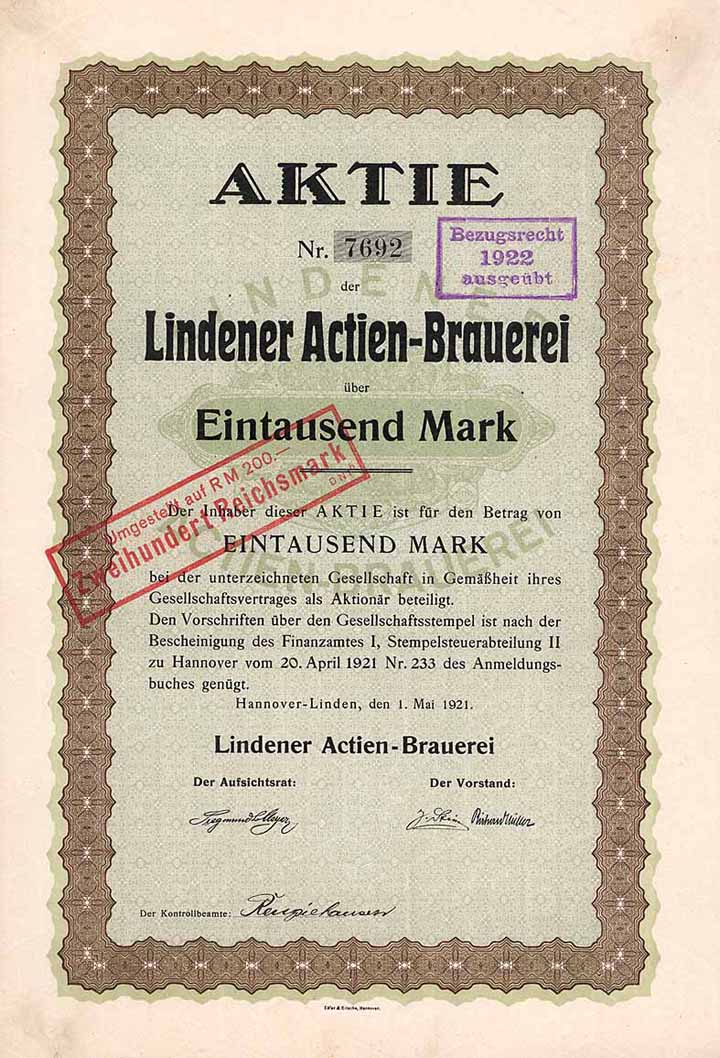 Lindener Actien-Brauerei