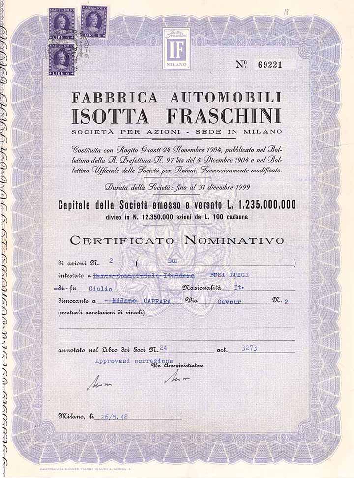 Fabbrica Automobili Isotta Fraschini S.p.A.