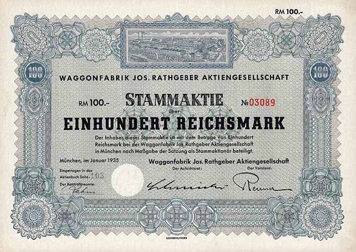 Waggonfabrik Jos. Rathgeber AG