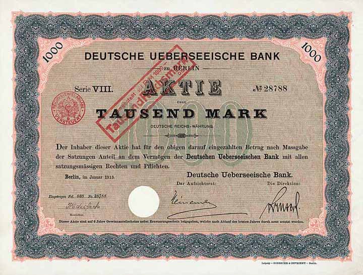 Deutsche Ueberseeische Bank