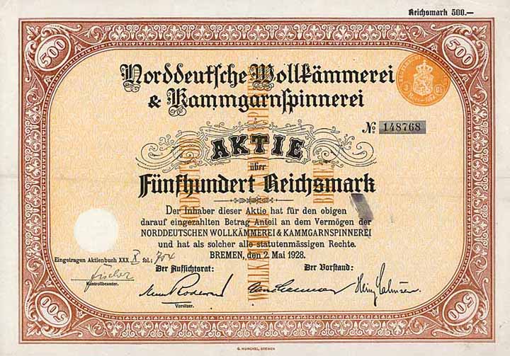 Norddeutsche Wollkämmerei & Kammgarnspinnerei