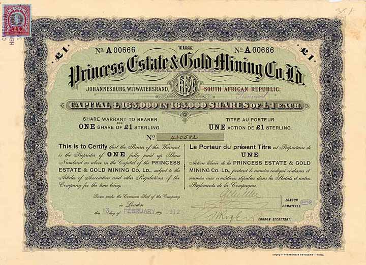 Princess Estate & Gold Mining Co. Ld.