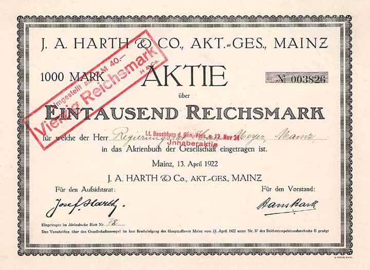 J. A. Harth & Co. AG
