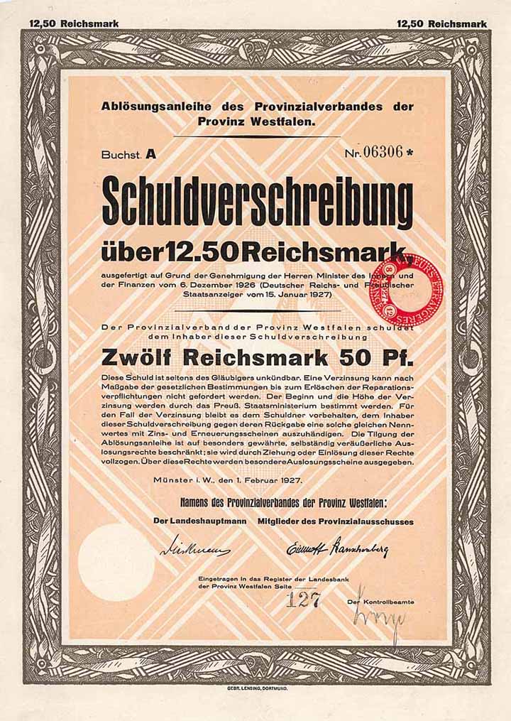 Provinzialverband der Provinz Westfalen
