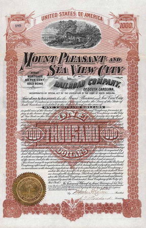 Mount Pleasant & Sea View City Railroad