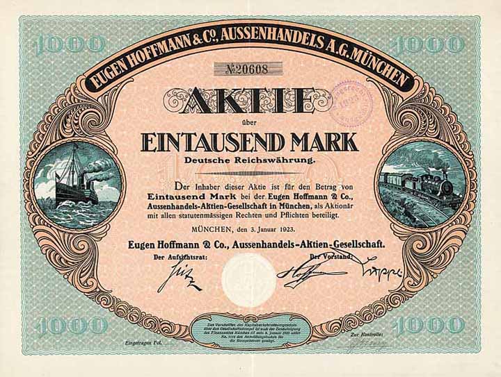 Eugen Hoffmann & Co. Aussenhandels-AG