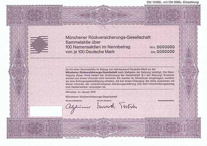 Münchener Rückversicherungs-Gesellschaft