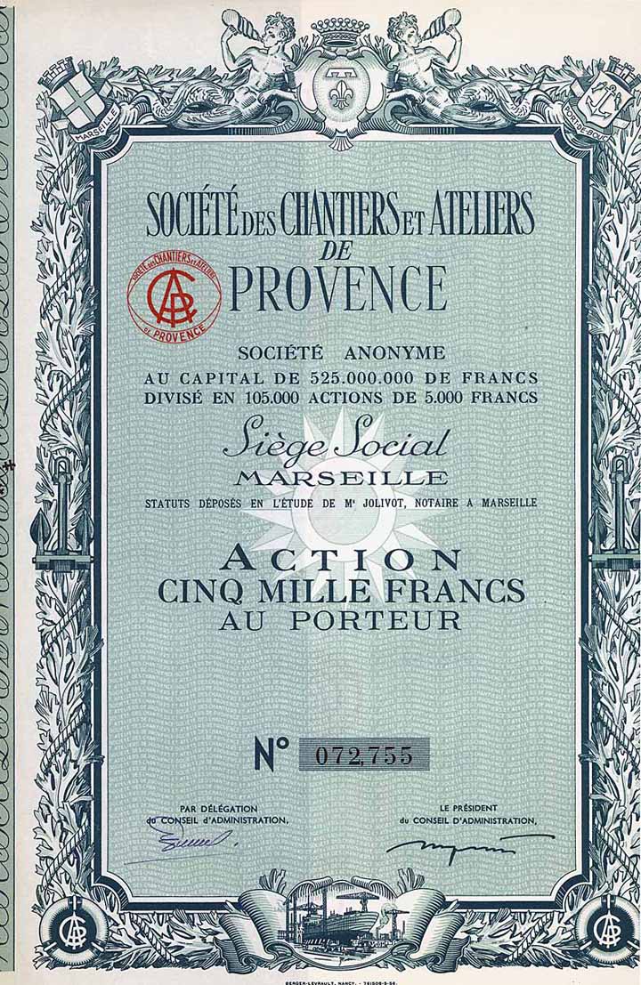 Soc. des Chantiers et Ateliers de Provence S.A.