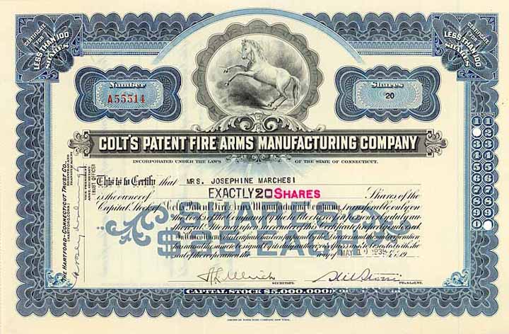 Colt's Patent Fire Arms Manufacturing Co.