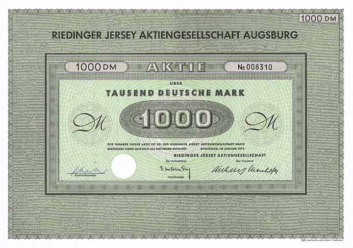Riedinger Jersey AG